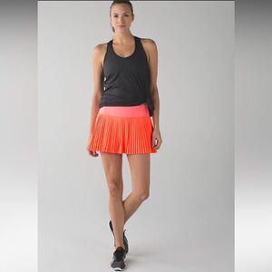 RARE Lululemon Pleat to Street Tennis Skirt ‘Grapefruit’ Size 4